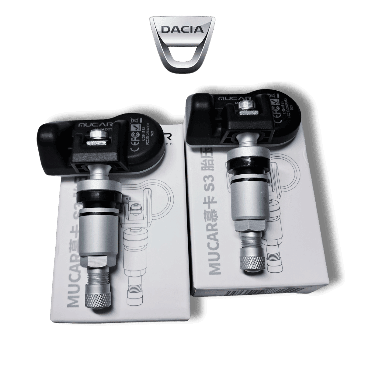 Padangų slėgio davikliai DACIA automobiliams