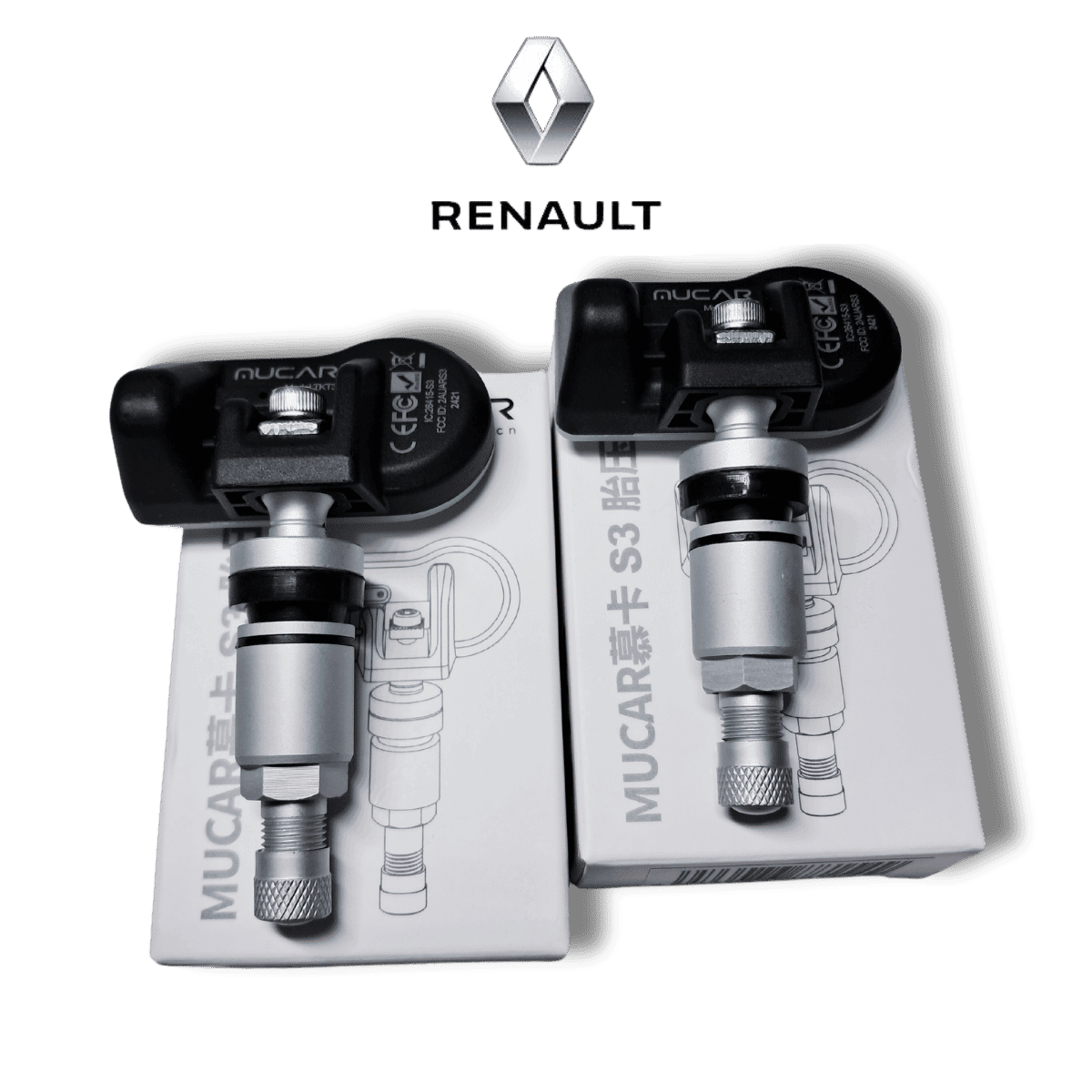 Padangų slėgio davikliai RENAULT automobiliams