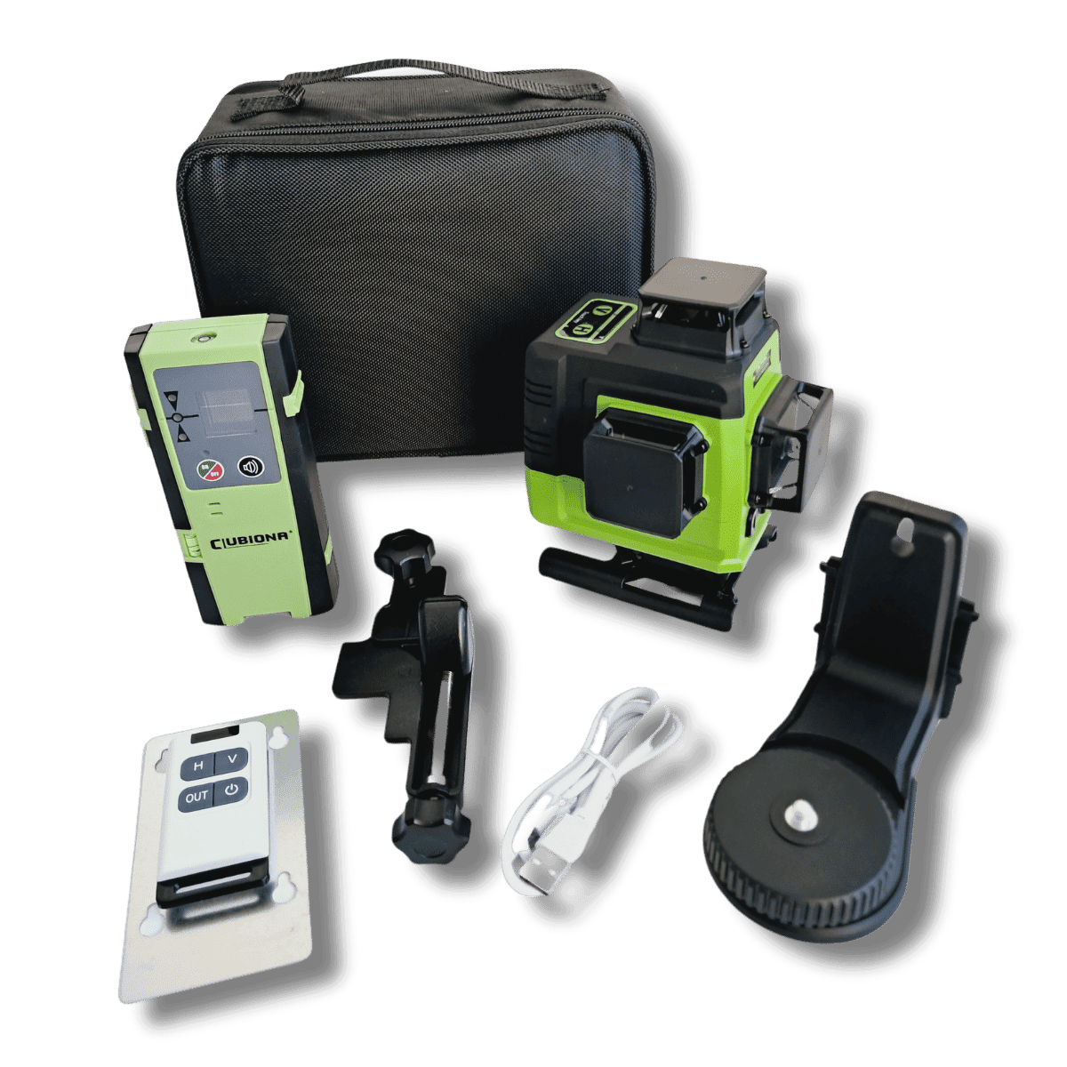 Clubiona 4D 16 linijų profesionalus lazerinis nivelyras