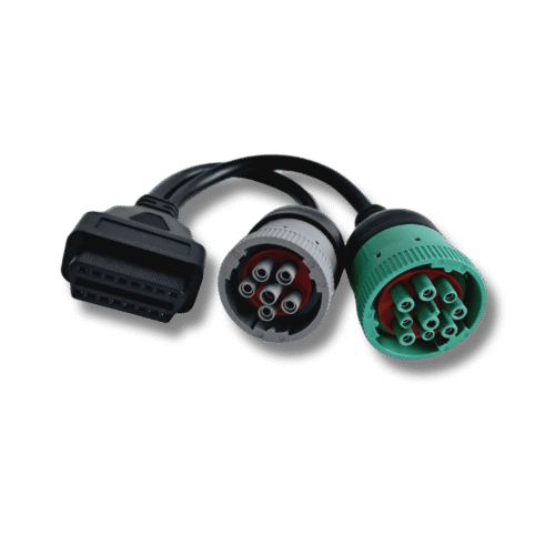 OBD2 perejimas sunkvezimiams 6pin j1708 9pin j1939 cat