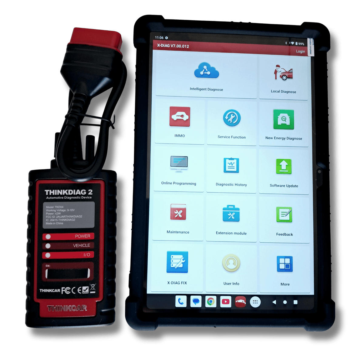 universali automobilių diagnostikos įranga Thinkdiag 2 Xdiag