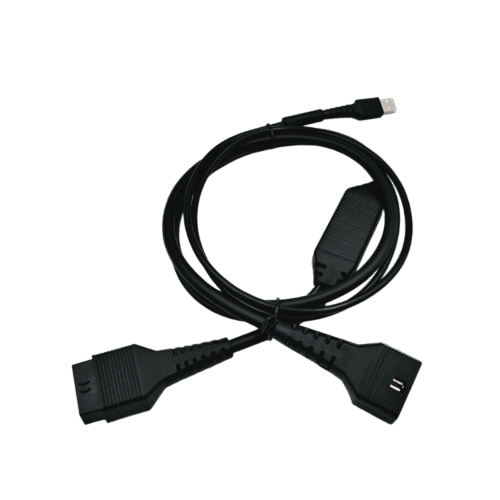 DOIP USB OBD2 diagnostikos kabelis su 16 pin OBD2 jungtimi ir USB jungtimi kompiuteriui diagnostikai atlikti