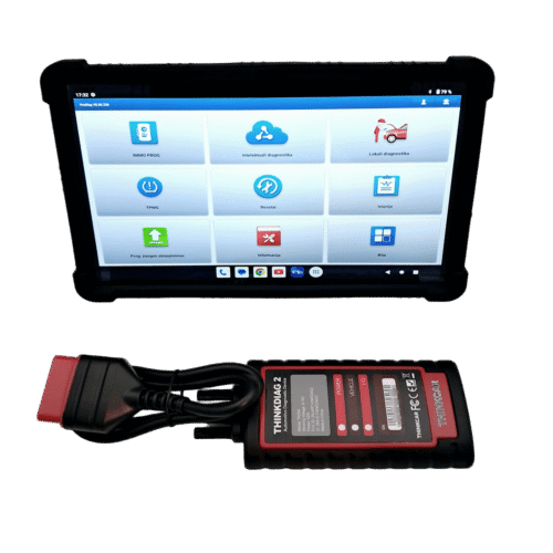 ProDiag v8.0 programa su Thinkdiag 2 OBD2 jungtimi ir planšetiniu kompiuteriu