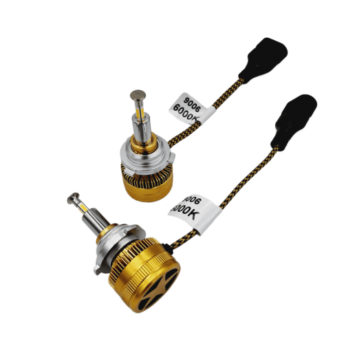 9006 HB4 LED lemputės su 360 laipsnių apšvietimu ir CANBUS sistema automobilių žibintams komplekte 2 vnt